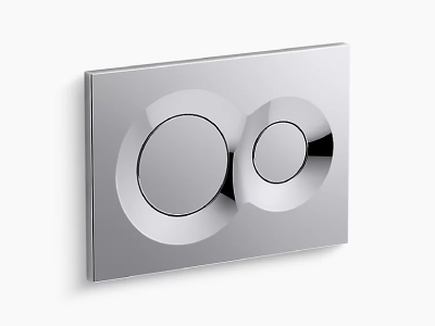 Polished chrome faceplate