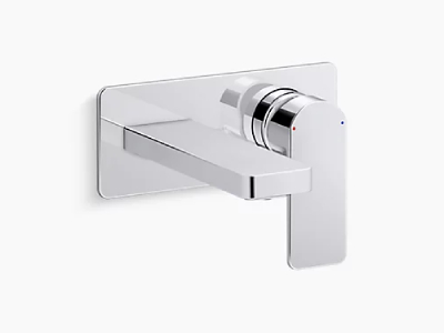 Single control faucets with modern finishes
