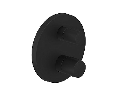 Valve & Trim AUTOSENSE THERMOSTAT REC B&S ROUND TRIM 20741IN-9FP-BL