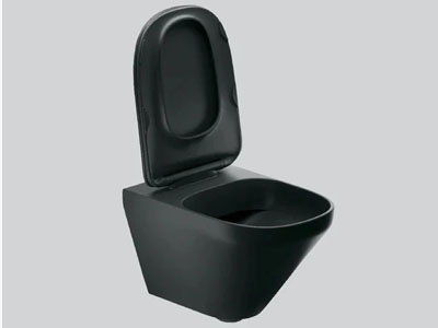 Floating toilet bowl